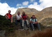 MONTE GRABIASCA (2705 m.) , alla croce dell’anticima e all’ometto della cima il 3 ottobre 2012  - FOTOGALLERY